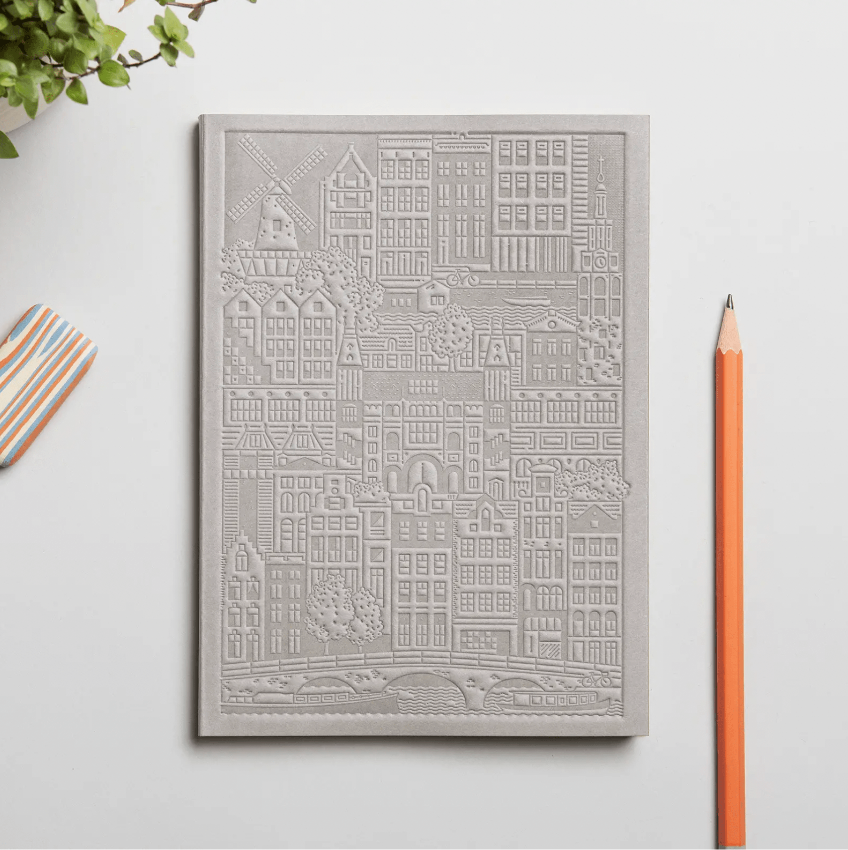 The City Works Accessories The City Works - The Amsterdam Notebook, Linen (7813275123961)
