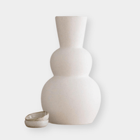 Paola & Joy Vase Paola & Joy Lola Vase - Matte Cream (7748645388537)