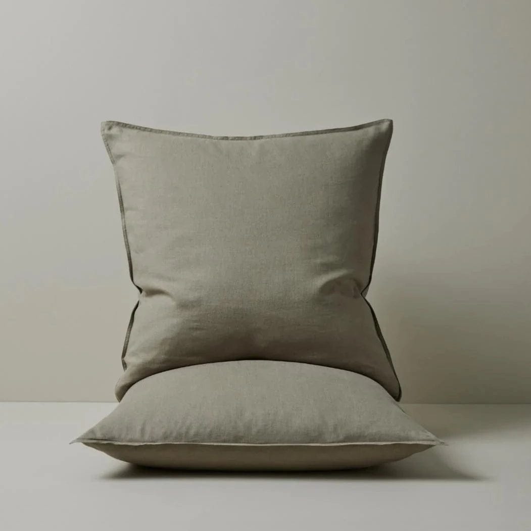 Weave Home Bed Linen Weave Home Ravello Euro Pillowcase Pair - Caper (7688162181369)
