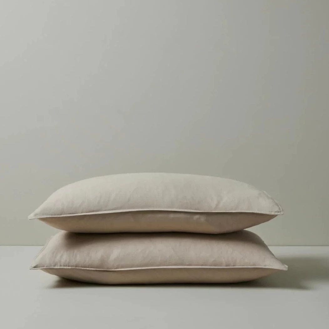 Weave Home Bed Linen Weave Home Ravello Pillowcase Pair - Shell (Various Sizes) (7688111030521)