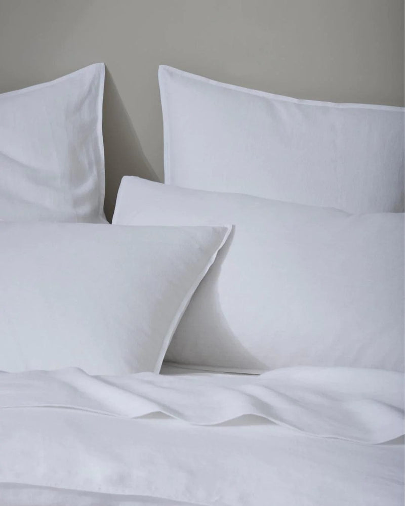 Weave Home Bed Linen Weave Home Ravello Flat Sheet - White (Various Sizes) (7688073707769)