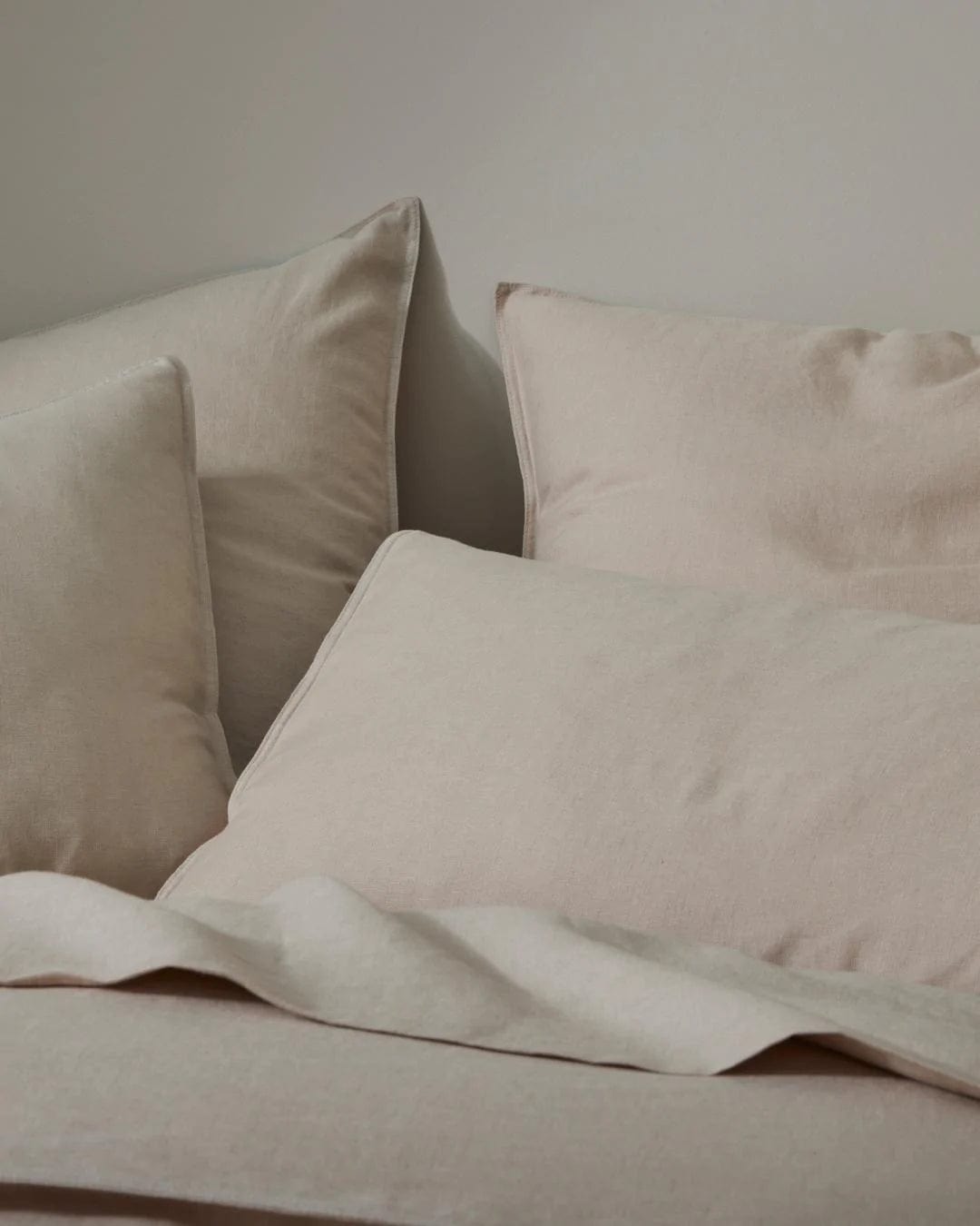 Weave Home Bed Linen Weave Home Ravello Euro Pillowcase Pair - Shell (7688158347513)
