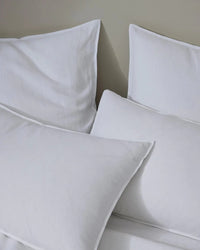 Weave Home Bed Linen Weave Home Ravello Euro Pillowcase Pair - White (7688153432313)