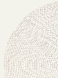 Armadillo&Co Rugs 1.5 M ROUND Armadillo Nook Braid Weave - Chalk (6131631915196)