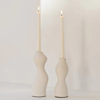 Paola & Joy Candle Holders Paola & Joy Aylar Candle Holder Set - Matte Cream (7748634018041)