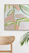 Marcia Priestley Prints Marcia Priestley Limited Edition Fine Art Canvas Print - Palm Birds Pink Lake West (4728479088724)