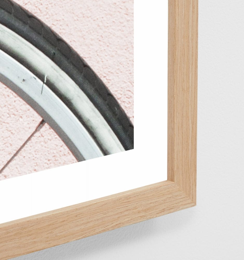 Middle of Nowhere Prints Middle of Nowhere 'Bicycle' Framed Print - Blush