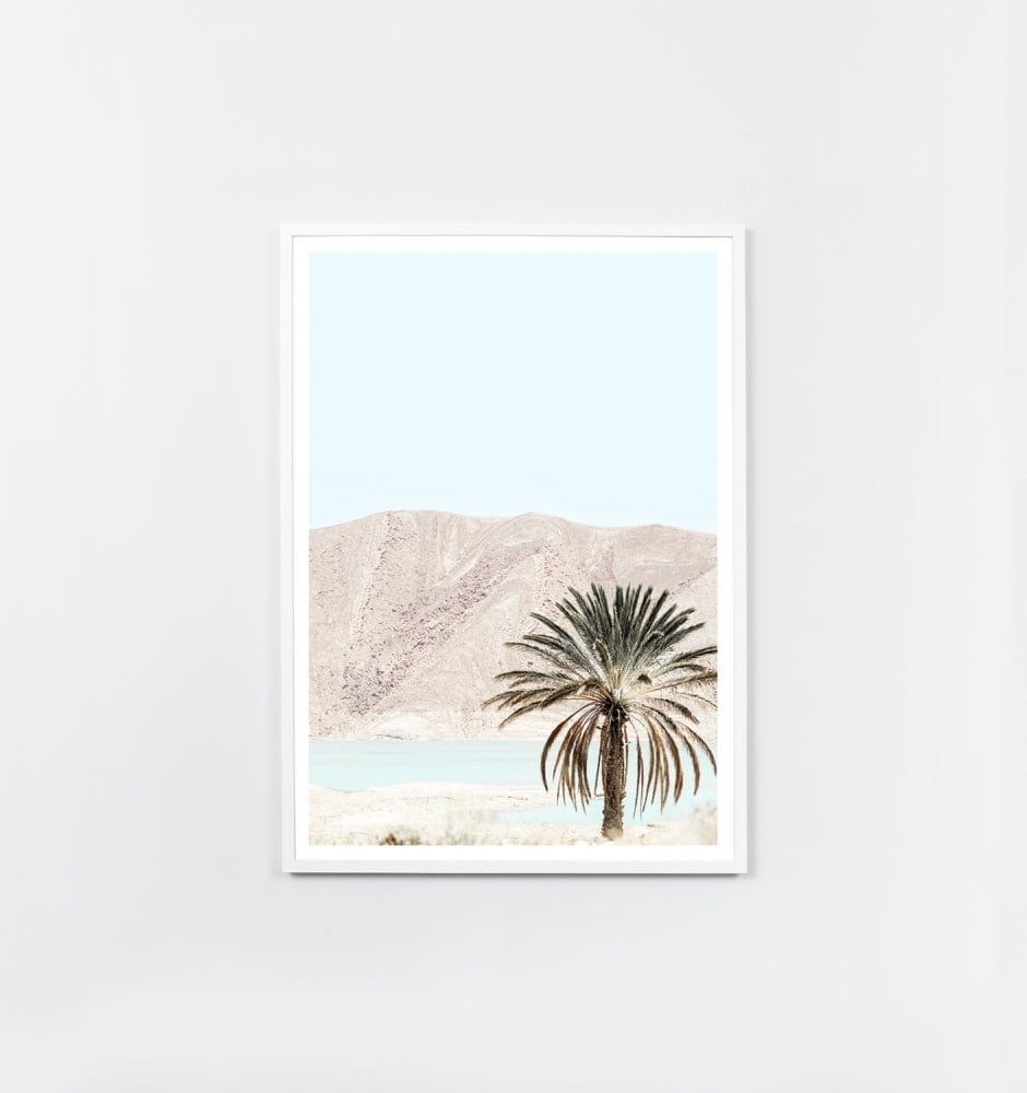 Middle of Nowhere Prints Middle of Nowhere Blush Scenery Framed Print