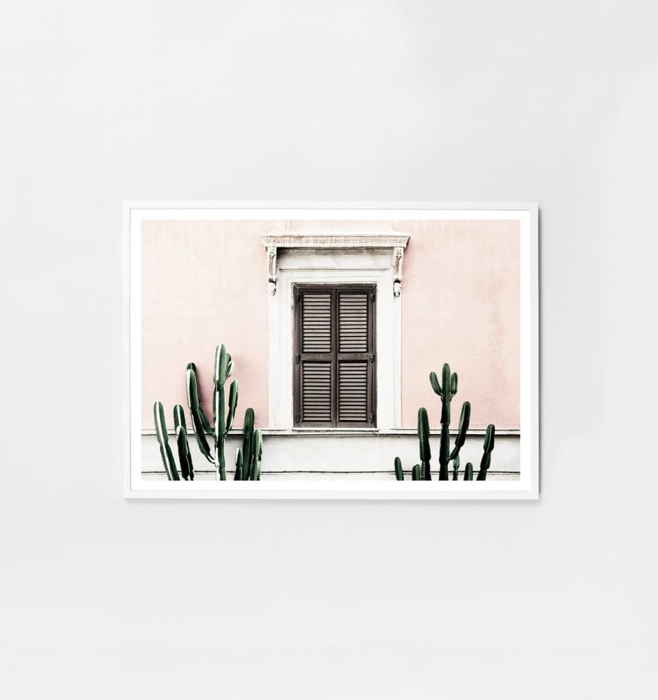Middle of Nowhere Prints Middle of Nowhere 'Blush Villa' Framed Print (749966655579)