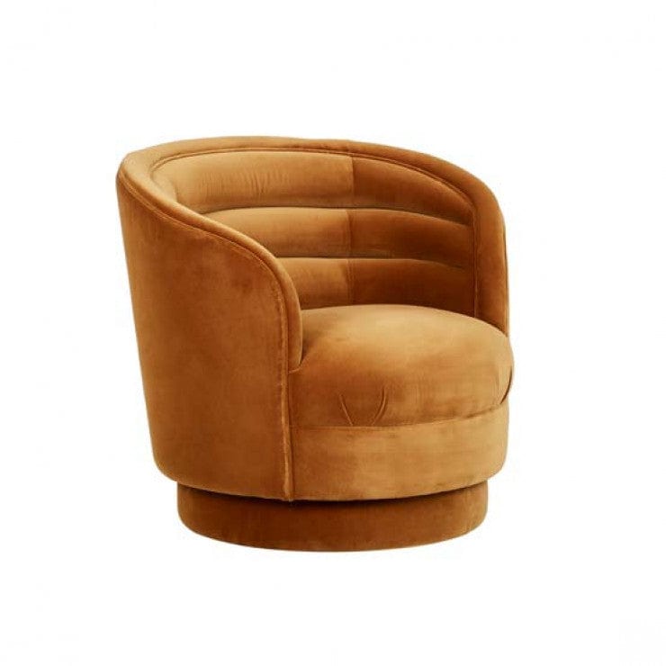 Globe West Occasional Chairs Globe West Kennedy Luca Occasional Chair, Toffee Velvet (7894239543545)