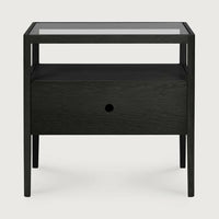 Ethnicraft Bedside Tables Ethnicraft Spindle Bedside Table- Oak Black (7547415560441)