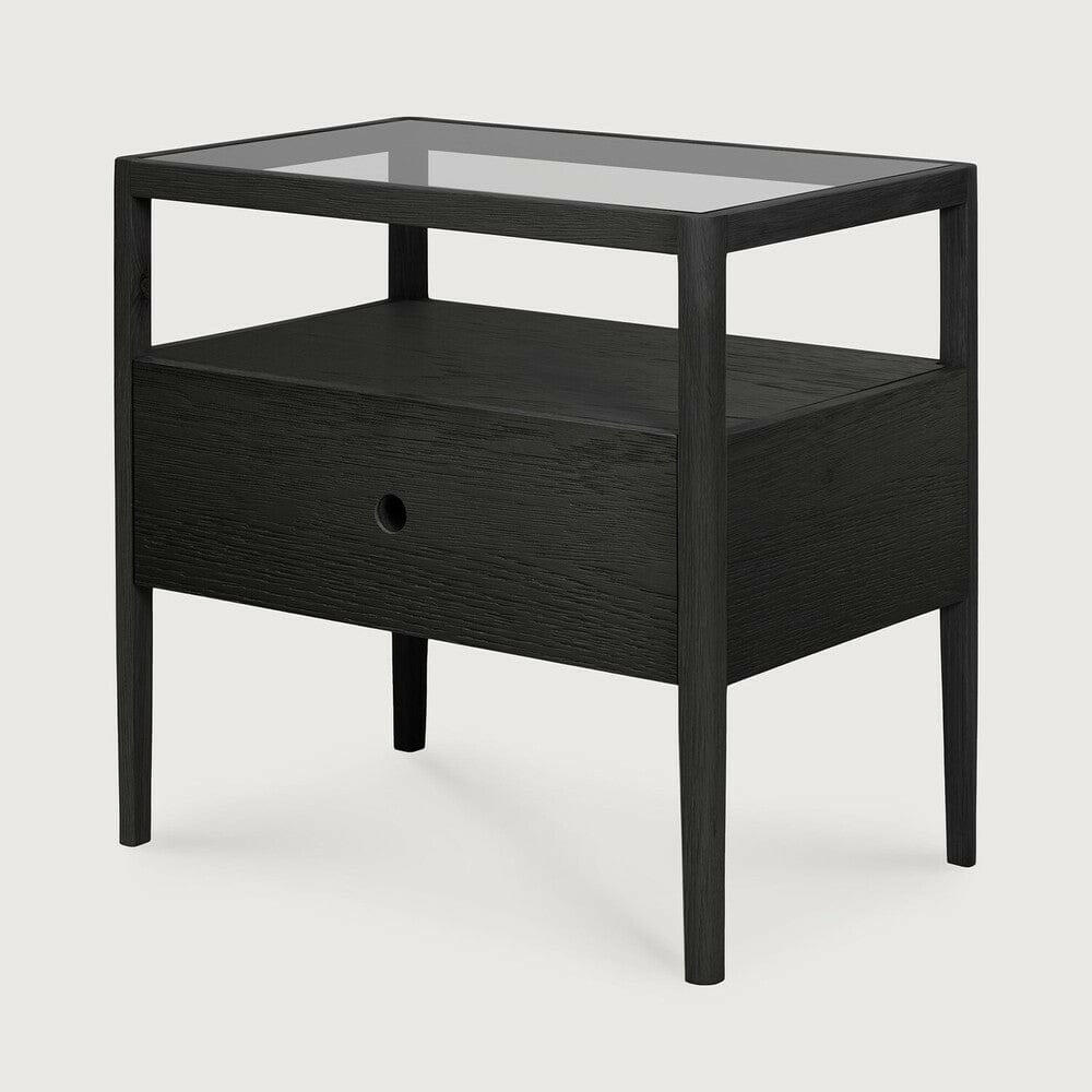 Ethnicraft Bedside Tables Ethnicraft Spindle Bedside Table- Oak Black (7547415560441)