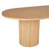 Globe West Dining Tables Globe West Benjamin Ripple Oval Dining Table, Natural Ash (7591294861561)