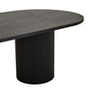 Globe West Dining Tables Globe West Benjamin Ripple Oval Dining Table, Black (7591296762105)