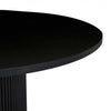 Globe West Dining Tables Globe West Benjamin Ripple Round Dining Table - Black (7586721562873)