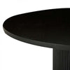 Globe West Dining Tables Globe West Benjamin Ripple Round Dining Table - Black (7586721562873)