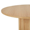 Globe West Dining Tables Globe West Benjamin Ripple Round Dining Table - Oak (7143211827388)