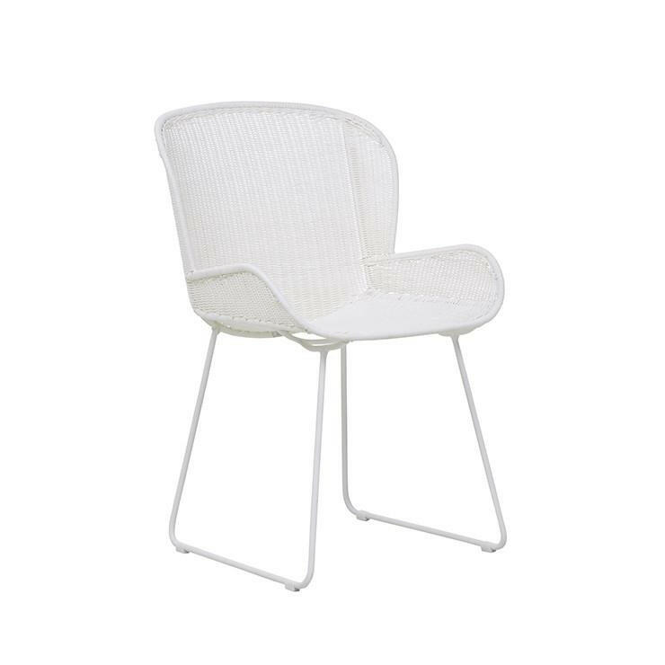 Globe West Dining Chairs Globe West Granada Butterfly Closed Weave Dining Chair, White (7586671132921)