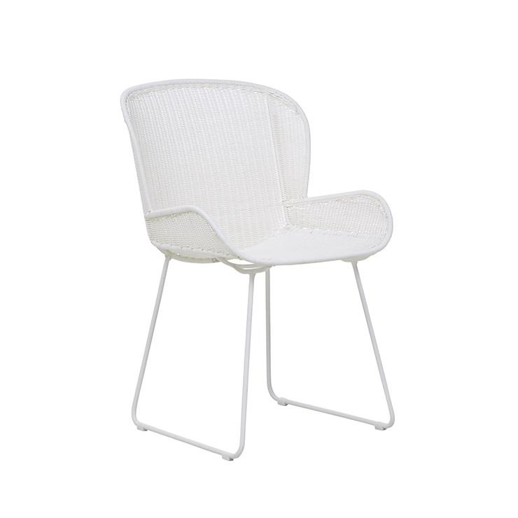 Globe West Dining Chairs White Globe West Granada Butterfly Closed Weave Dining Chair, White (7586671132921)