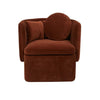Globe West Occasional Chairs Globe West Hugo Bow Occasional Chair, Cinnamon Velvet (7585496465657)