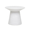 Globe West Side Tables Globe West Livorno Round Side Table (Indoor/Outdoor), White (454051987485)