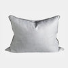 norsuHOME Cushions norsuHOME Cushion, Husk Ice with Charcoal Leather Piping (10423483971)