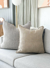 L&M Home Cushions L&M Home Burton Cushion, Oatmeal (7680855048441)