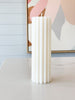 Makes Scents Of It Candles Make Scents of It Fluted Candle, Tall, White (7089194041532)