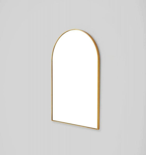 Middle of Nowhere Bjorn Arch Mirror 55cm x 85cm, Brass Norsu Interiors