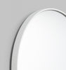 Middle of Nowhere Mirrors Bright White Middle of Nowhere Bjorn Oval Mirror - Bright White