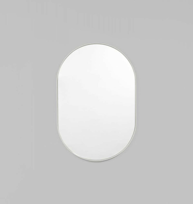 Middle of Nowhere Mirrors Dove Middle of Nowhere Bjorn Oval Mirror - Dove