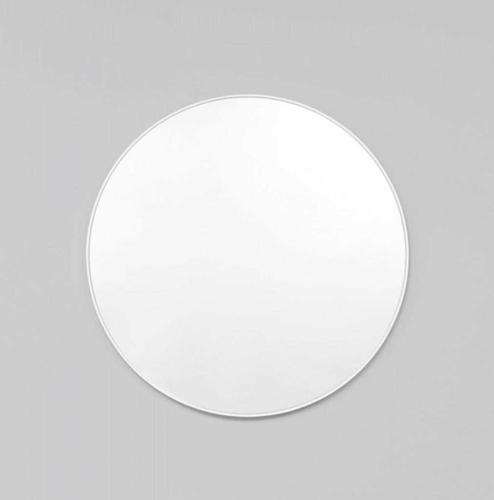 Middle of Nowhere Mirrors Middle of Nowhere Bjorn Round Mirror - Bright White, Various Sizes