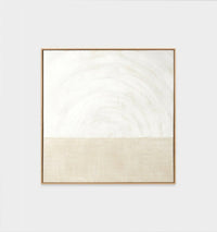 Middle of Nowhere Middle of Nowhere - Curve White 1 Framed Painting (7577445138681)