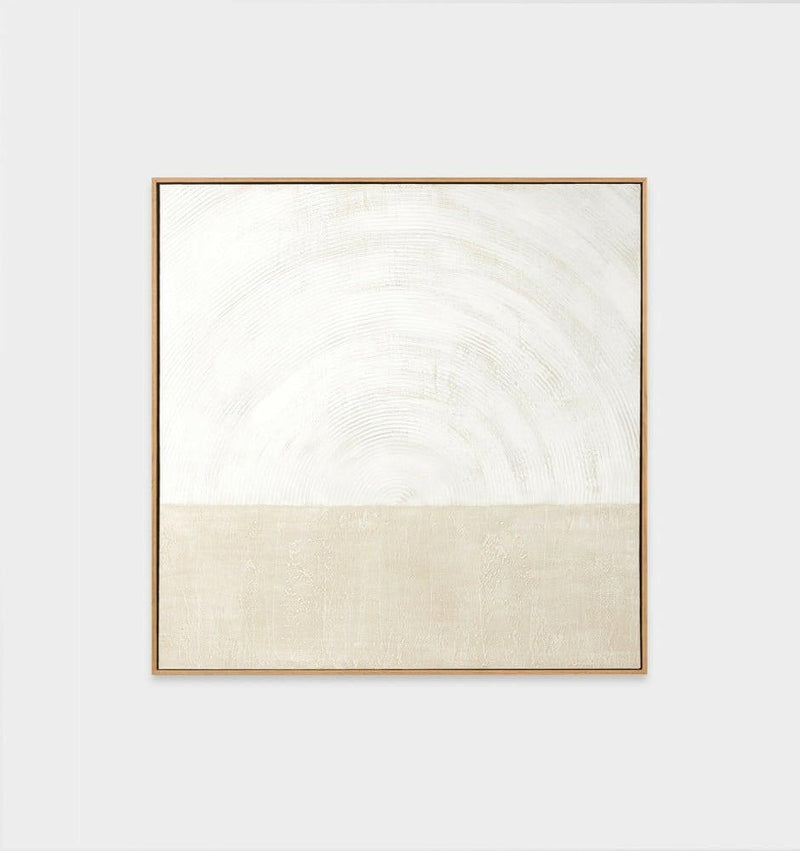 Middle of Nowhere Middle of Nowhere - Curve White 1 Framed Painting (7577445138681)