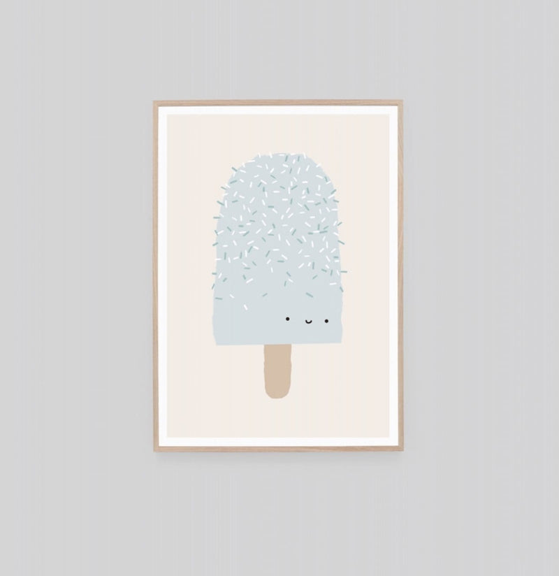 Middle of Nowhere Prints Middle of Nowhere Popsicle Pal Bubblegum 1 Framed Print