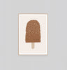 Middle of Nowhere Prints Middle of Nowhere Popsicle Pal Chocolate 1 Framed Print