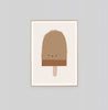 Middle of Nowhere Prints Middle of Nowhere Popsicle Pal Chocolate 2 Framed Print