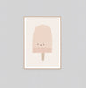 Middle of Nowhere Prints Middle of Nowhere Popsicle Pal Strawberry 2 Framed Print