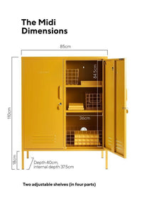 Mustard Made Lockers Mustard Made Locker - The Midi Mustard (3622553485396)