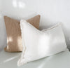 norsuHOME Cushions norsuHOME Cushion, Bouclé Buff with White Leather Piping (6582406086844)
