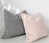 norsuHOME Cushions norsuHOME Cushion, Bouclé Frost with White Leather Piping (6582379741372)