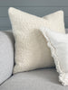 norsuHOME Cushions norsuHOME Bouclé Cushion, Ivory with White Leather Piping (6289976295612)
