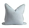 norsuHOME Cushions norsuHOME Cushion, Lexus Duck Egg with Blue Leather Piping (4753704681556)