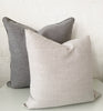 norsu interiors Cushions norsuHOME Cushion, Lindeman Steel with Charcoal Piping (4753550213204)
