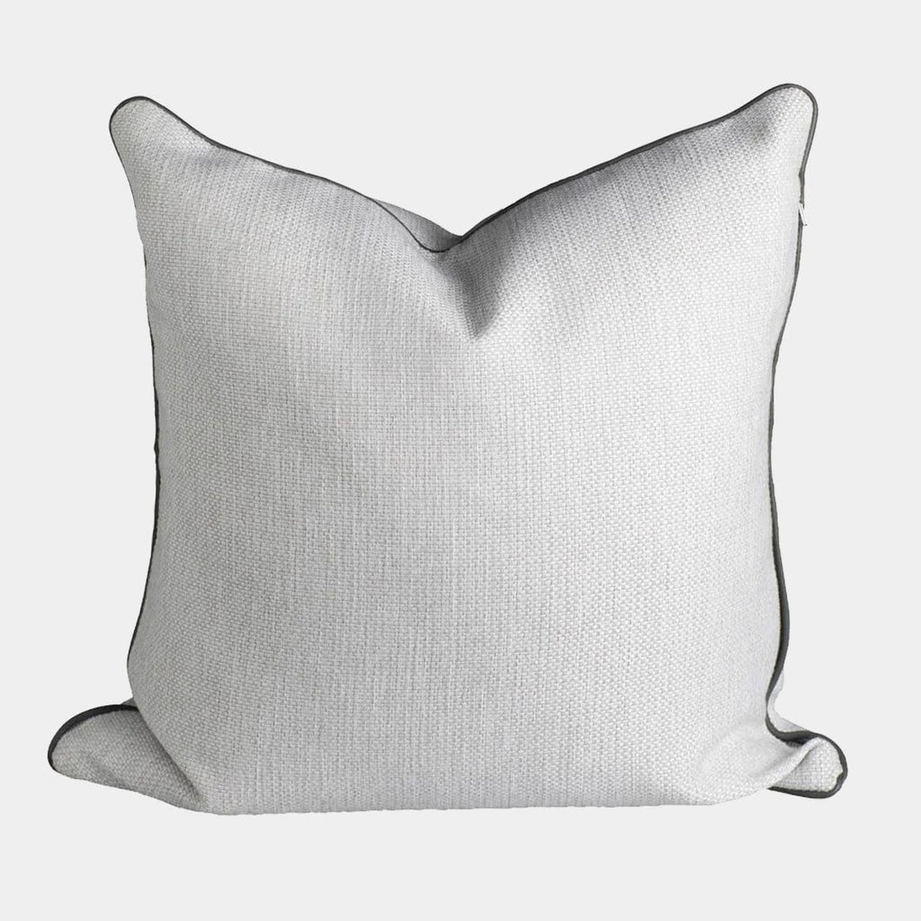 norsuHOME Cushions norsuHOME Cushion, Lindeman Snow with Charcoal Piping (10469550339)