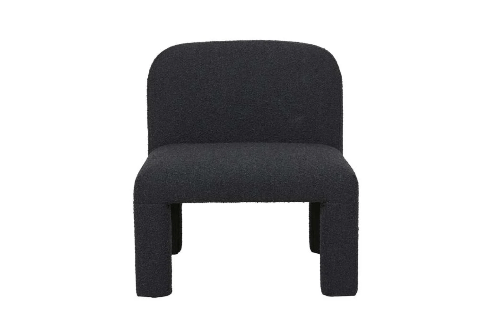 Globe West Occasional Chairs Globe West Hugo Arc Occasional Chair, Charcoal Boucle (7586549170425)