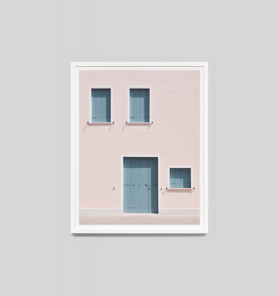 Middle of Nowhere Prints Middle Of Nowhere 'Pastel Home' Framed Print