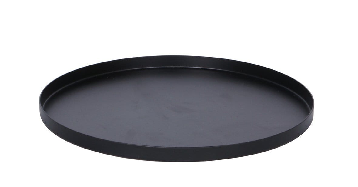zakkia Trays Round Tray Set of 2 - Black (4719552954452)