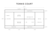 norsu interiors Prints Tennis Court Lines Print - Various Sizes (7700743422201)