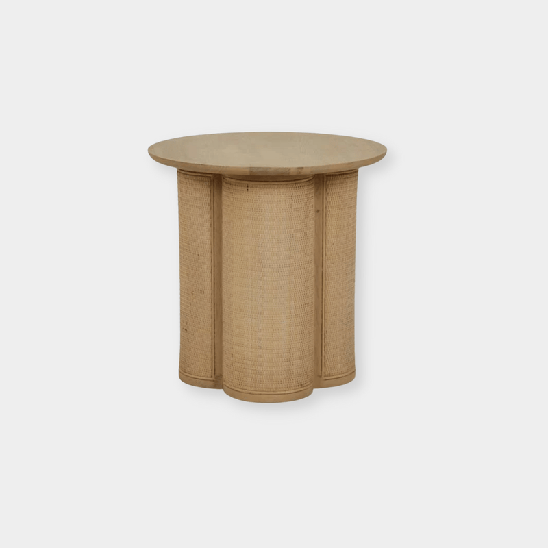 Globe West Side Tables Globe West Bodie Clover Side Table, New Oak (7838108877049)